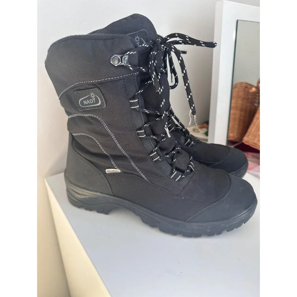 Naot Stratton Boots Euro 42 Mens 8.5 Womens 10 Ice Grip‎ Snow Midcalf Waterproof